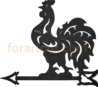 dxf files for cnc - weathervane